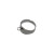 Base Anello regolabile da riempimento ottone argentato conf. 5 pz