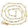 Collana doppia maglia 12x1 mm placcata oro 24kt conf. 1 pz