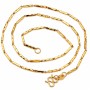 Collana bastoncini 9x1 mm rame oro 24kt conf. 1 pz