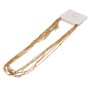 Collana maglia rettangolare placcata oro 24kt conf. 1 pz