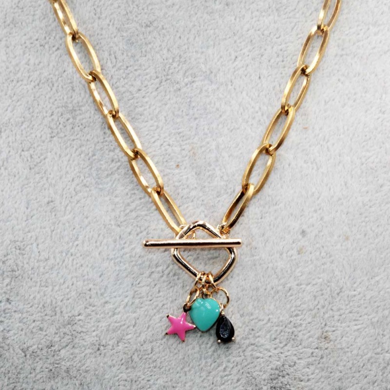 Base collana 39 cm girocollo chiusura rettangolare conf. 1 pz (coll-gi12) - pietreeminuterie.com