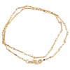Collana maglia doppia maglia placcata oro 24kt conf. 1 pz (24-gold-1) - pietreeminuterie.com
