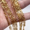 Collana maglia doppia maglia placcata oro 24kt conf. 1 pz (24-gold-1) - pietreeminuterie.com