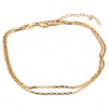 Collana maglia rettangolare placcata oro 24kt conf. 1 pz Collana maglia rettangolare placcata oro 24kt conf. 1 pz (24-gold-96) - pietreeminuterie.com
