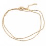 Collana pallini placcata oro 24kt conf. 1 pz