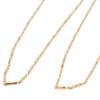Collana maglia colonnine placcata oro 24kt conf. 1 pz
