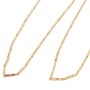 Collana maglia colonnine placcata oro 24kt conf. 1 pz