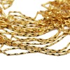 Collana maglia colonna scavata placcata oro 24kt conf. 1 pz