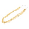 Collana maglia colonna scavata placcata oro 24kt conf. 1 pz