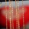 Collana maglia torta placcata oro 24kt conf. 1 pz