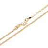 Collana maglia piatta placcata oro 24kt conf. 1 pz