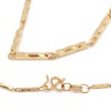 Collana maglia colonnine placcata oro 24kt conf. 1 pz