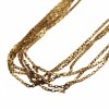 Collana maglia rettangolare placcata oro 24kt conf. 1 pz