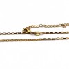 Collana maglia rettangolare placcata oro 24kt conf. 1 pz