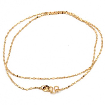 Collana maglia torta placcata oro 24kt conf. 1 pz