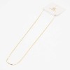 Collana maglia piatta placcata oro 24kt conf. 1 pz