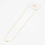 Collana maglia piatta placcata oro 24kt conf. 1 pz