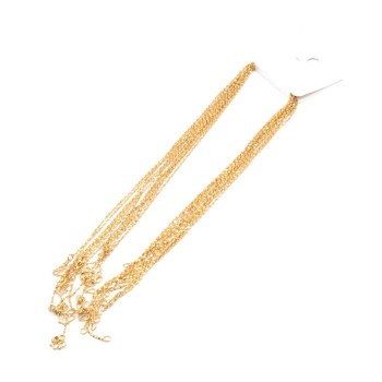 Collana maglia torta placcata oro 24kt conf. 1 pz