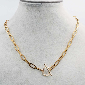 Base collana 39 cm girocollo chiusura rettangolare conf. 1 pz