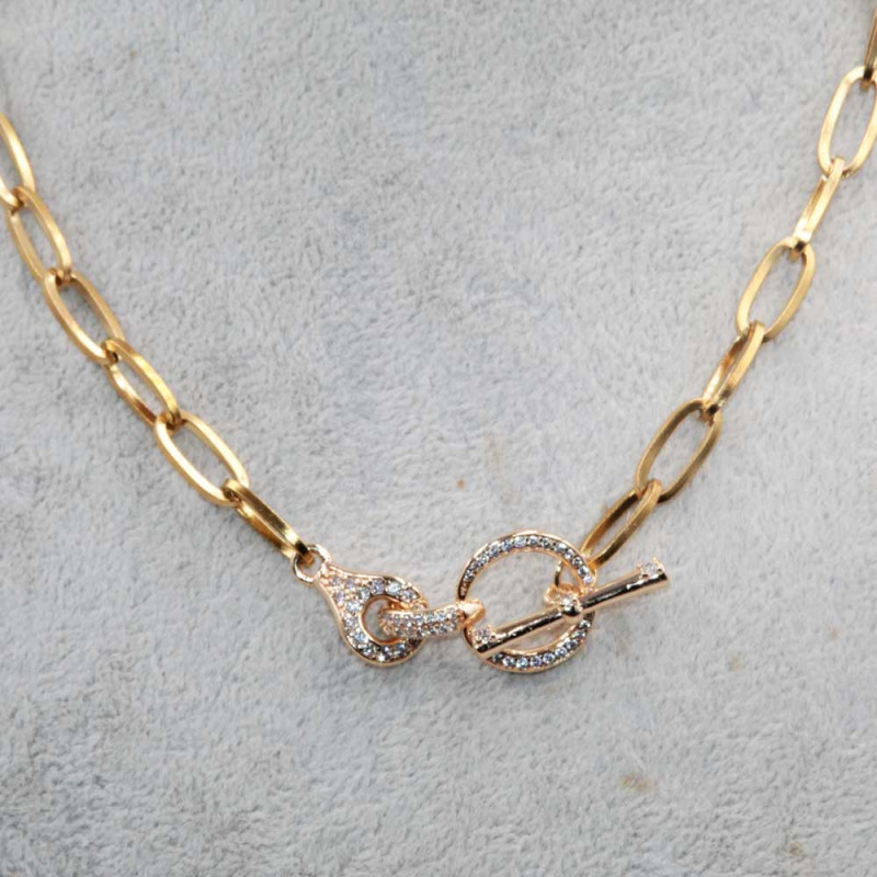 Base collana 39 cm girocollo chiusura preziosa conf. 1 pz Base collana 39 cm girocollo chiusura preziosa conf. 1 pz