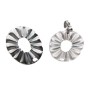Orecchini acciaio ovali 21x17 mm 2 pz