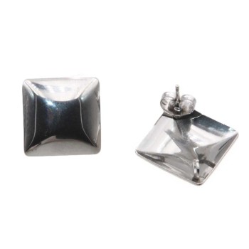 Orecchini acciaio rombo 20 mm 2 pz Orecchini acciaio rombo 20 mm 2 pz
