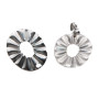 Orecchini acciaio ovali 21x17 mm 2 pz