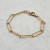 Base bracciale acciaio maglie ovali diamantate 1 pz