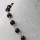 Bigiotteria Artigianale | Collana girocollo onice nero finitura oro 38/40 cm 1 pz - ana88onix