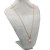 Collana con ciondolo campanella viola e catena smaltata 60 cm