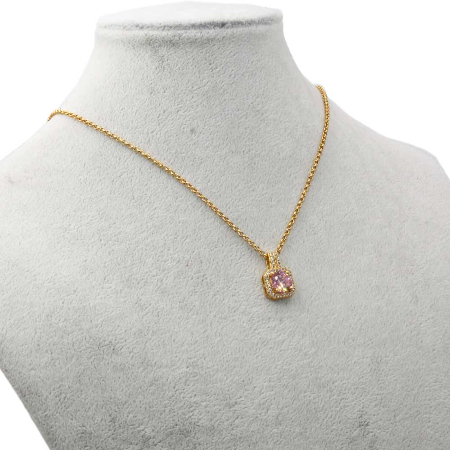 Collana in acciaio con bimbi con strass e piedini - Gioielli