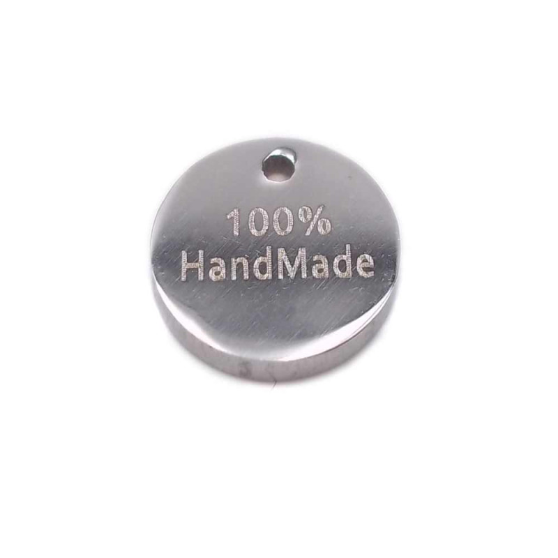 Bollatina in acciaio tonda   100HandMade   8 mm 5 pz (boll3) - pietreeminuterie.com