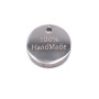 Bollatina in acciaio tonda ''100%HandMade'' 8 mm 5 pz
