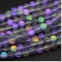 Boreal Beads Tonde Lisce Smoke violet A/B Multicolor 8 mm – Filo 40 cm