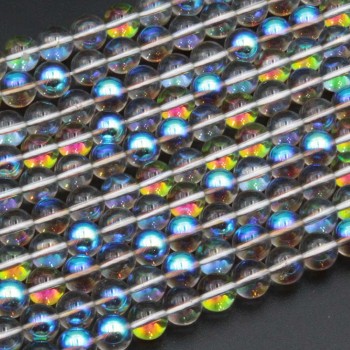Boreal Beads Tonde Lisce Smoke A/B Multicolor 8 mm – Filo 40 cm Boreal Beads Tonde Lisce Smoke A/B Multicolor 8 mm – Filo 40 cm