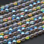 Boreal Beads Tonde Lisce Smoke A/B Multicolor 8 mm – Filo 40 cm