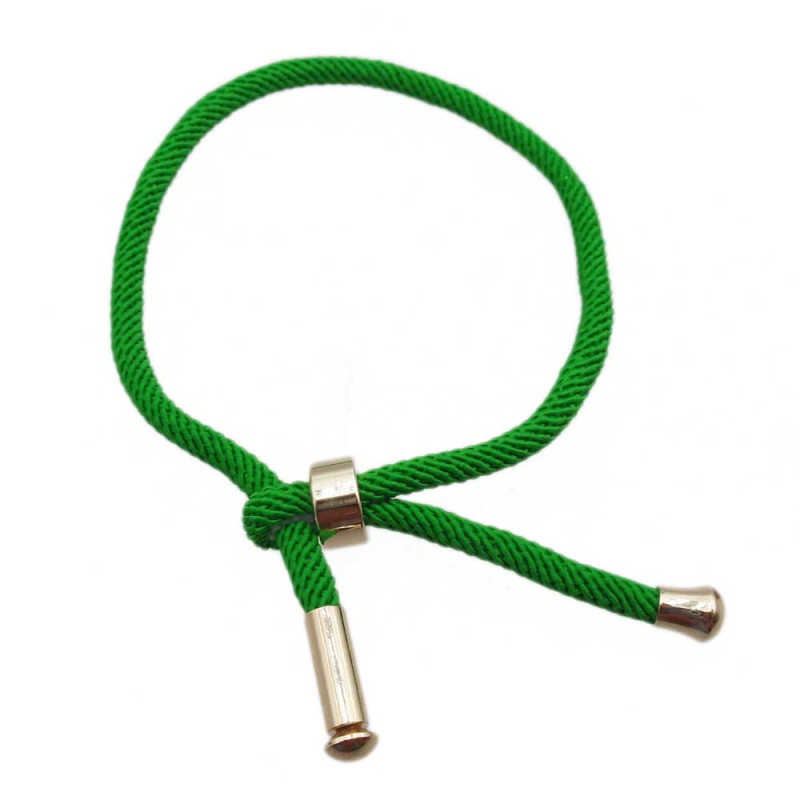 Base Bracciale in Nylon alta qualità regolabile verde pacco 1 pezzo (gre57788) - pietreeminuterie.com