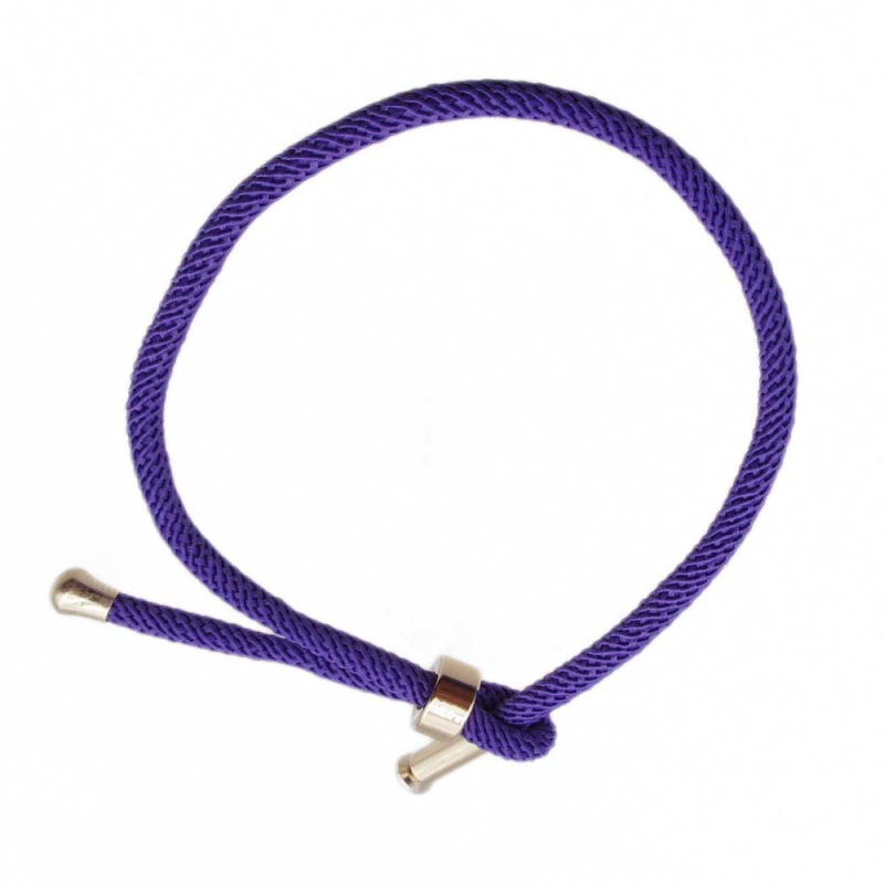 Base Bracciale in Nylon alta qualità regolabile viola pacco 1 pezzo (vyo8990) - pietreeminuterie.com
