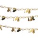 Bigiotteria Artigianale | Collana oro con perle e charms cuori 60 cm - gold6600