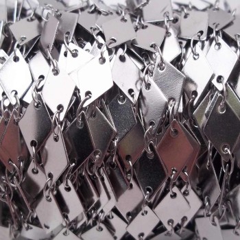 Catena acciaio rombo 8.7 mm pacco 50 cm