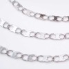 Catena in acciaio maglia schiacciata 7.4x2.8 mm 1 mt (schi8881) - pietreeminuterie.com