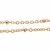 Catena in acciaio palline schiacciate oro maglia 2 mm 1 metro