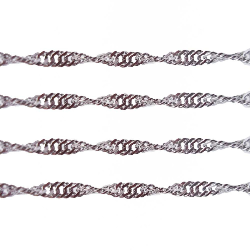 Catena in acciaio a spirale 1.8 mm pacco da 1 metro (spi18m) - pietreeminuterie.com