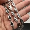 Catena in acciaio ovale smussata 13x8 mm piastra interna 50 cm (smus67int) - pietreeminuterie.com