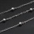 Catena a palline alternate maglia 3 mm pallina 3.5 mm 1 mt