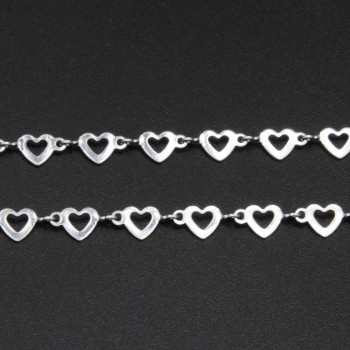 Catena acciaio cuore 10 mm conf. 50 cm