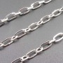 Catena acciaio maglia ovale 6 mm tonda 3.3 mm pacco 1 mt