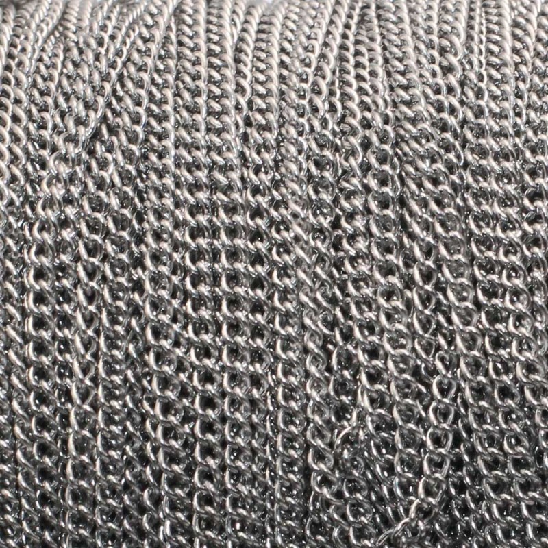 Catena acciaio maglia piatta 2.5x2 mm pacco 1 mt (252xaccq) - pietreeminuterie.com