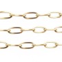Catena acciaio oro ovale 12.5x6 mm 1 mt