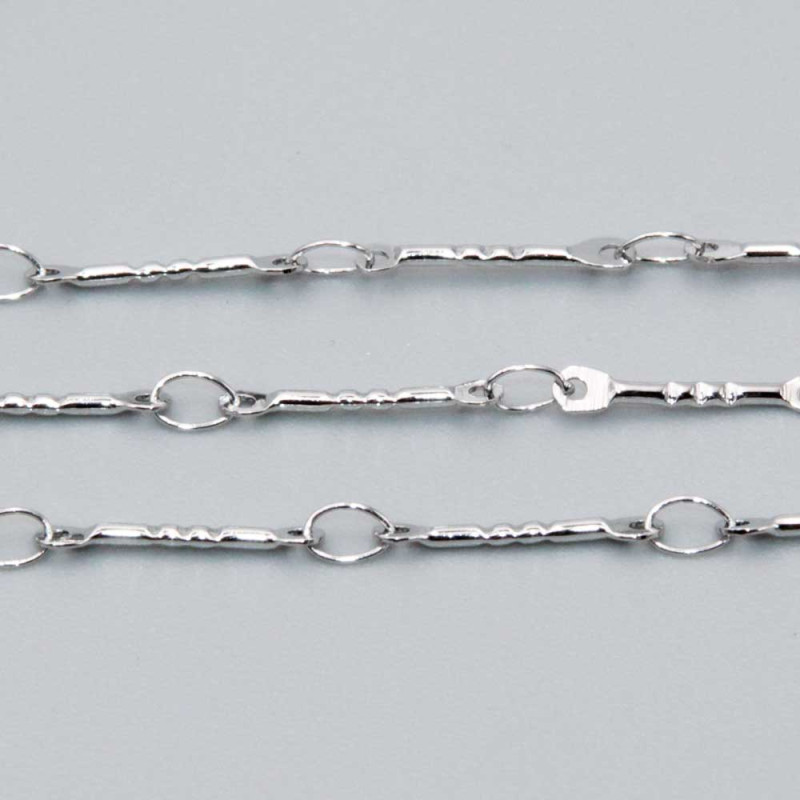 Catena in acciaio bastoncino intagliato 12 mm conf. 1 metro (cat-ba12m) - pietreeminuterie.com